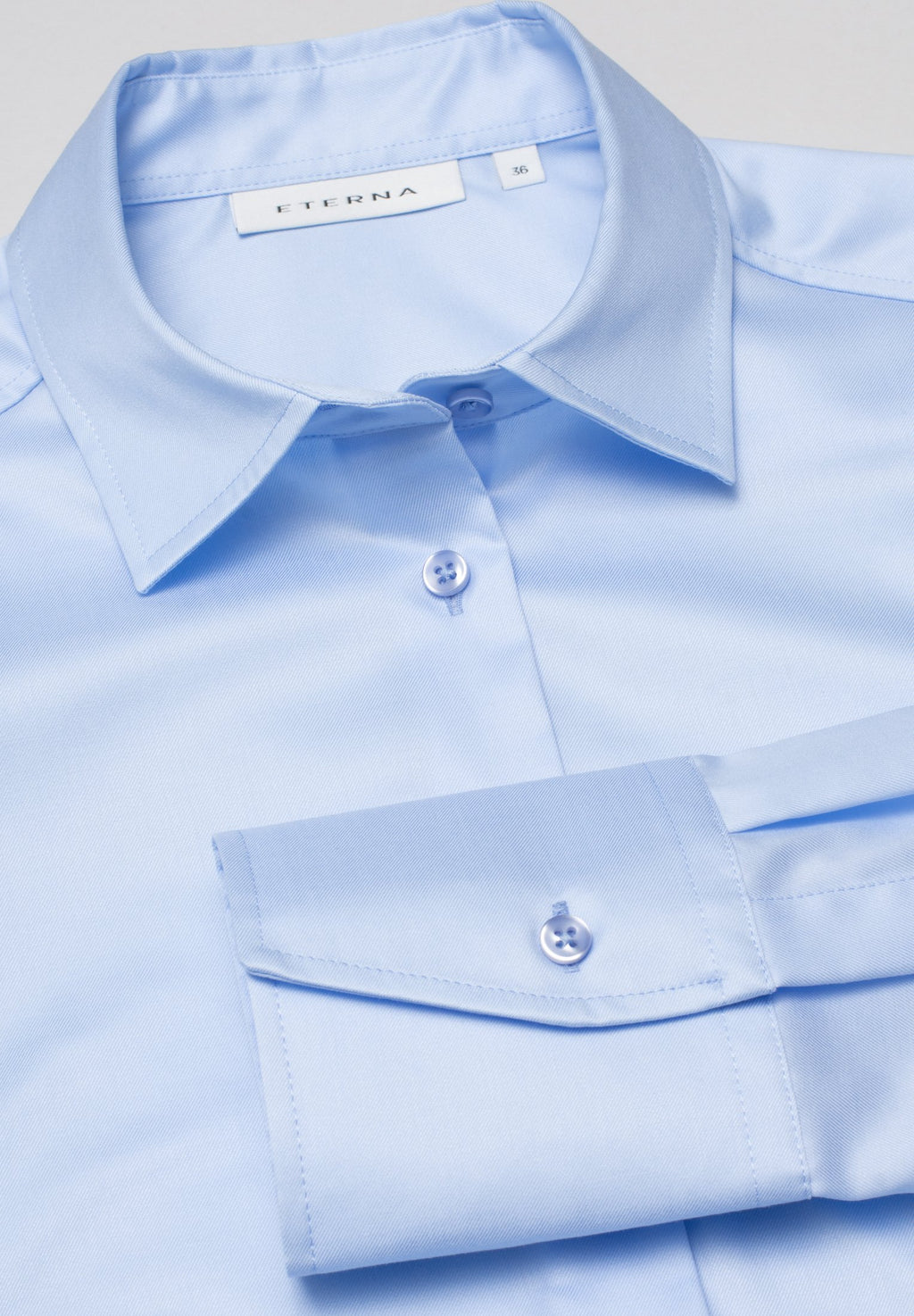 Blouses lange mouw blauw ETERNA