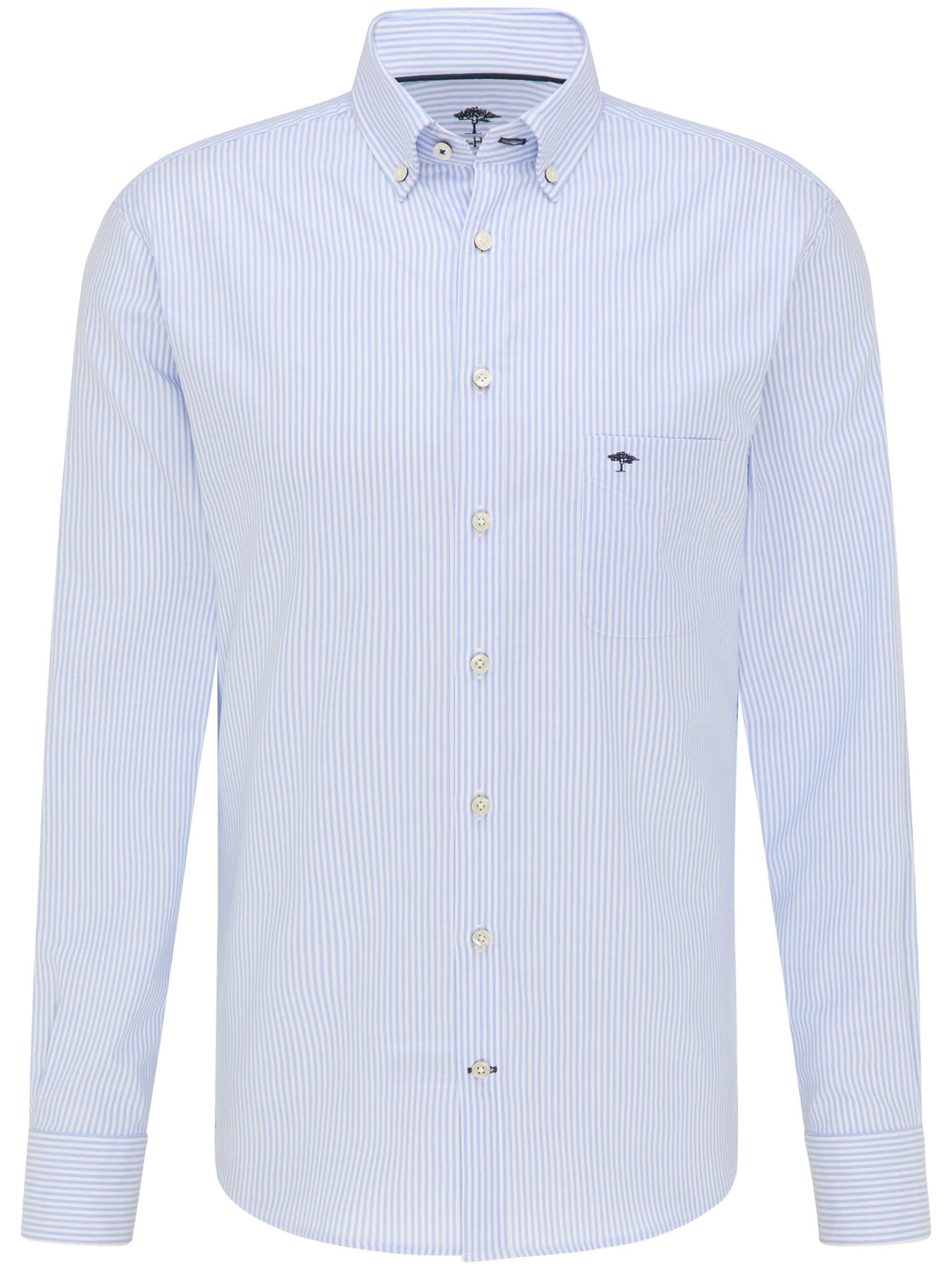 Hemden lange mouw blauw Fynch-Hatton
