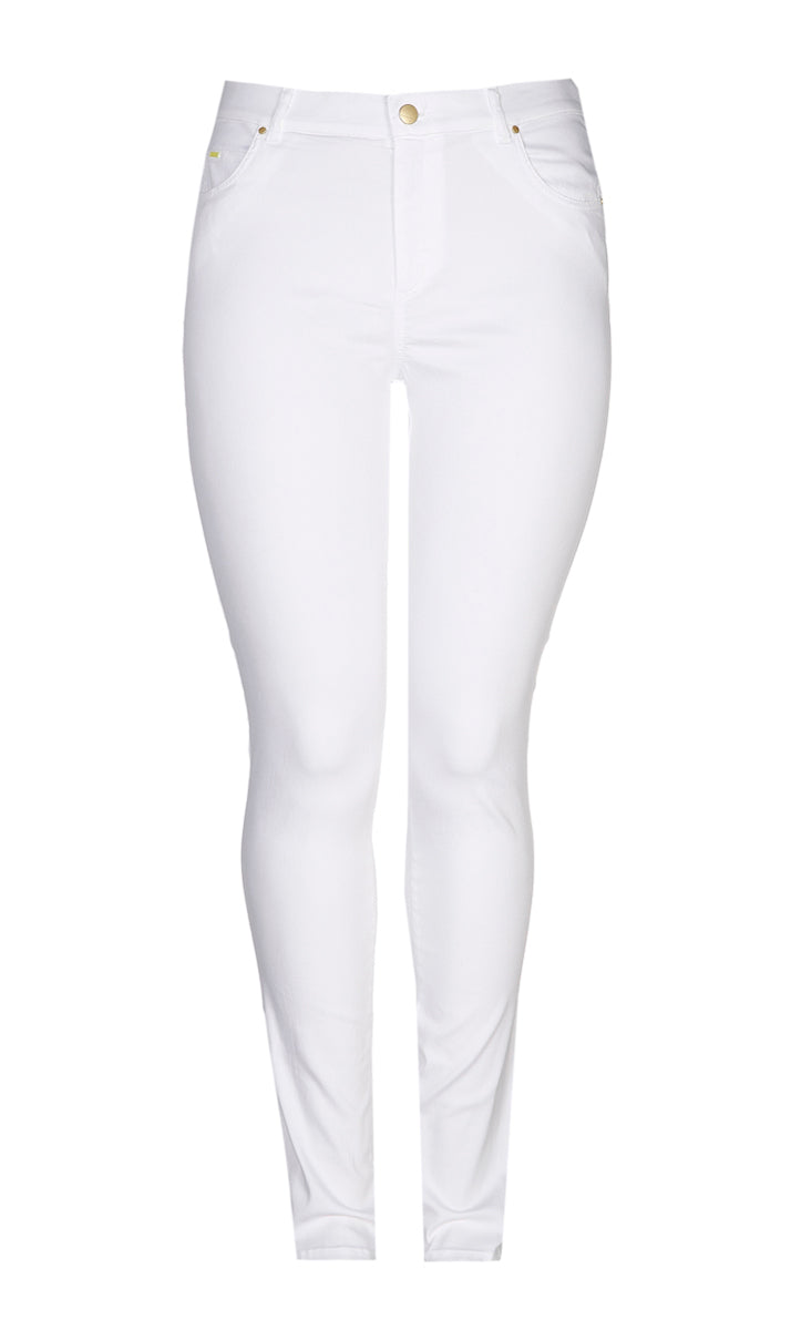 Jeans wit Xandres Gold