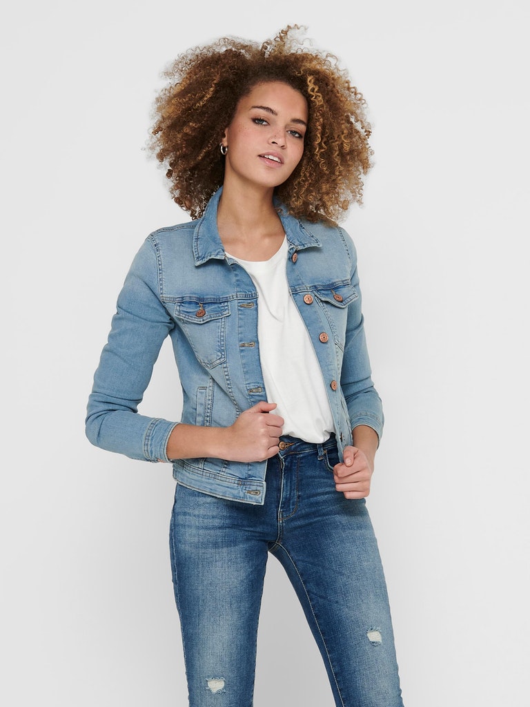Jeansjassen blauw ONLY