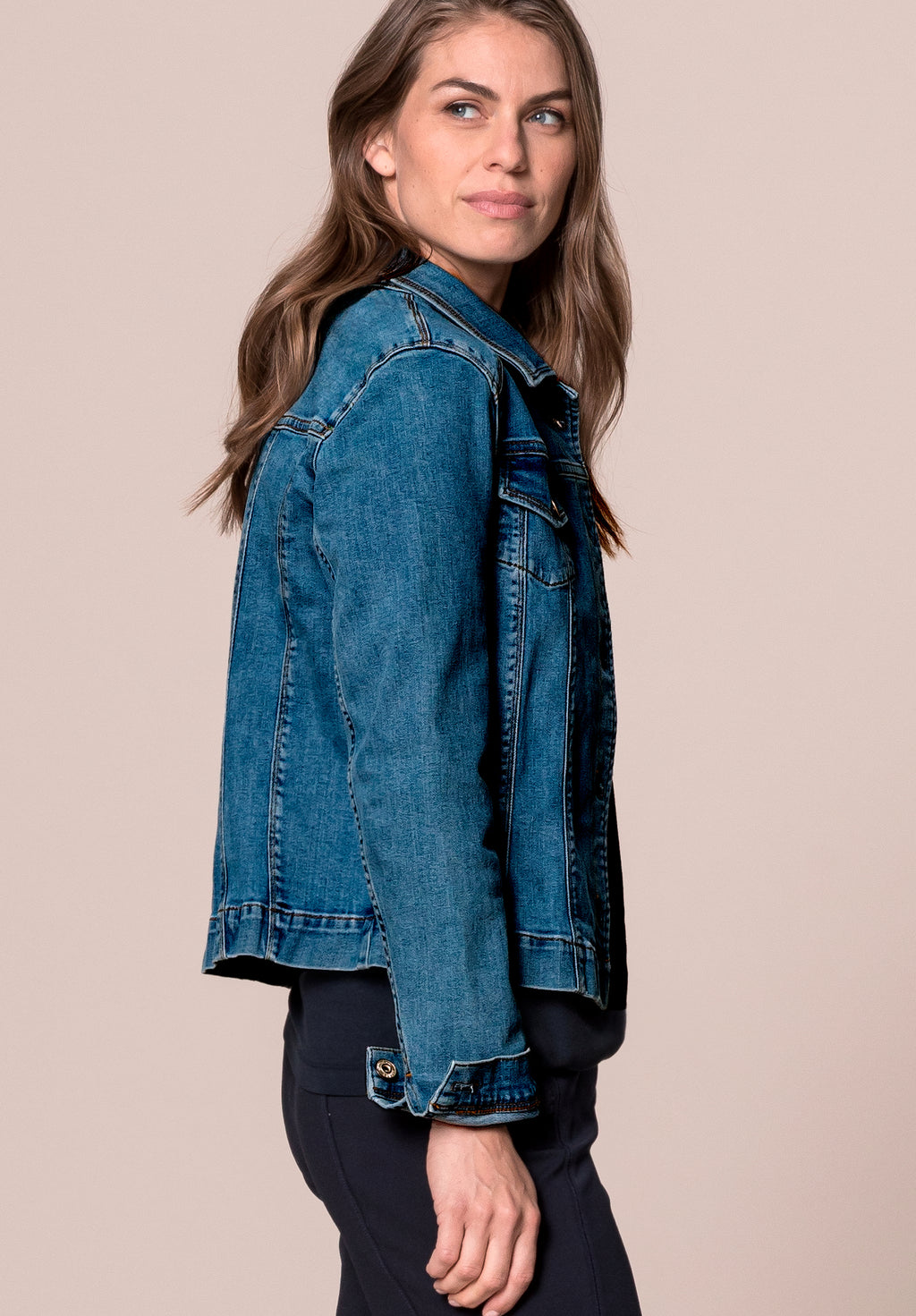 Jeansjassen blauw Bianca