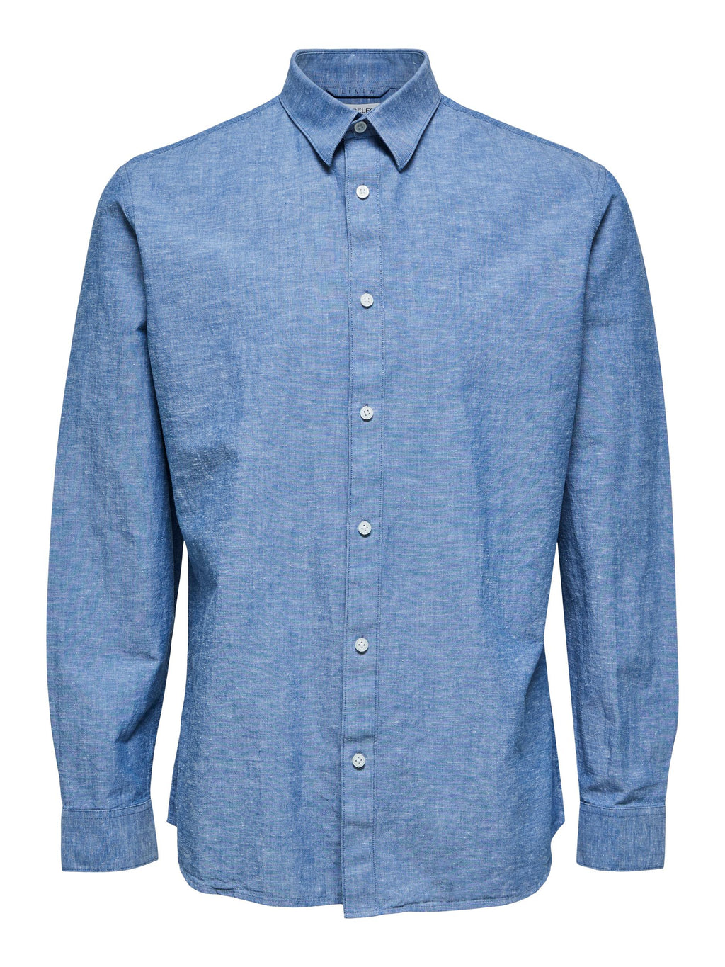 Hemden lange mouw blauw Selected HOMME
