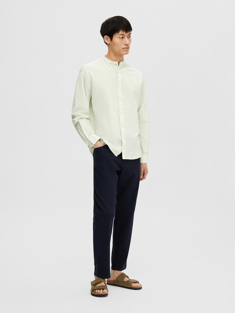 Hemden lange mouw blauw Selected HOMME