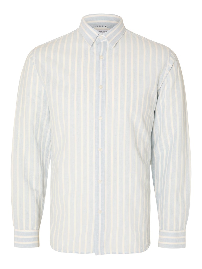 Hemden lange mouw blauw Selected HOMME