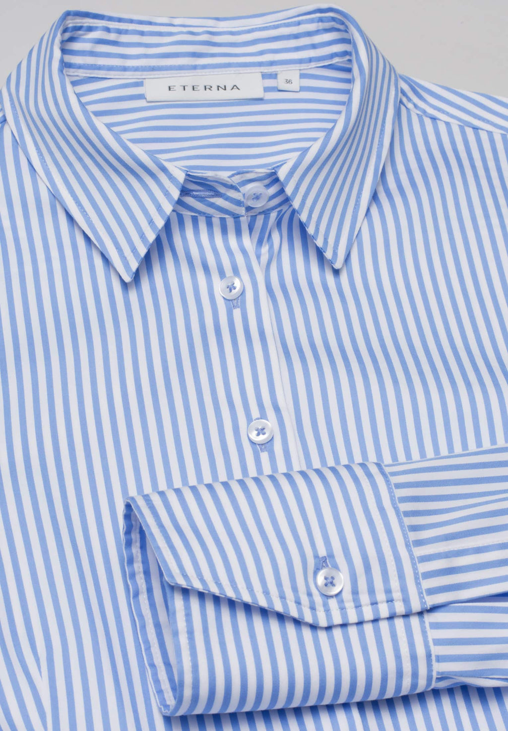 Blouses lange mouw blauw ETERNA