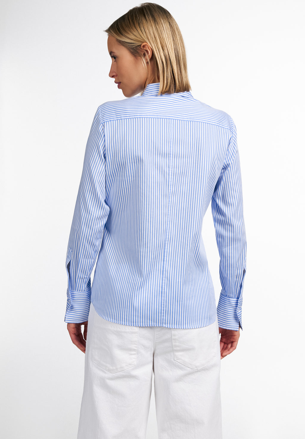 Blouses lange mouw blauw ETERNA