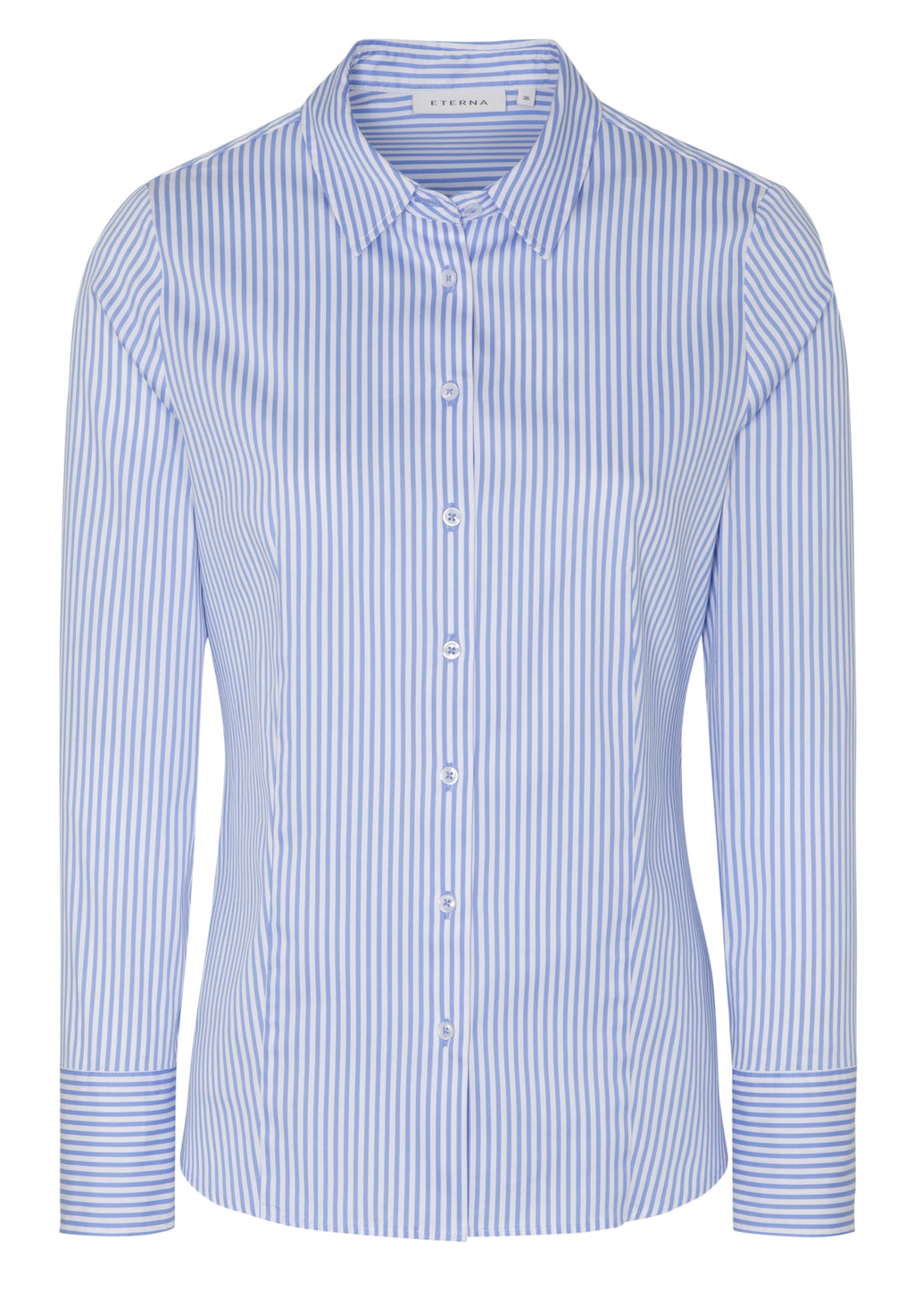 Blouses lange mouw blauw ETERNA