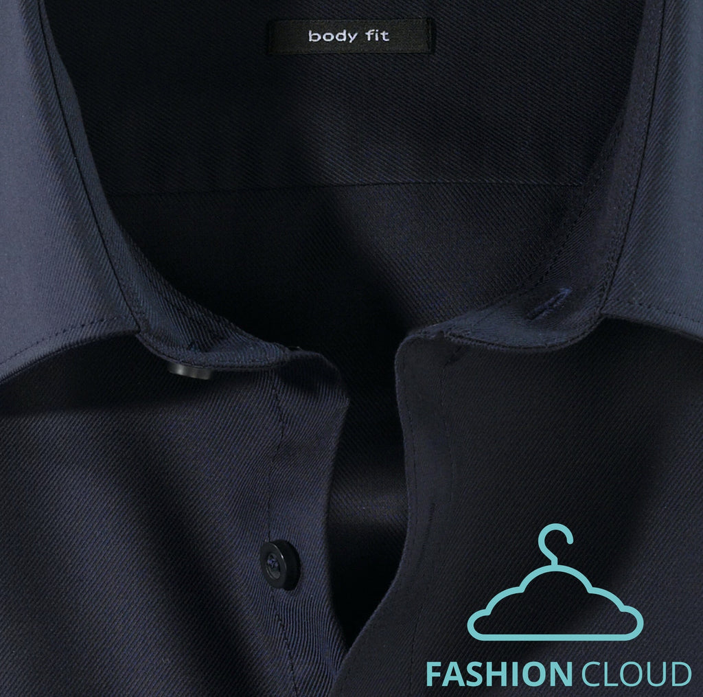 Hemden lange mouw blauw OLYMP