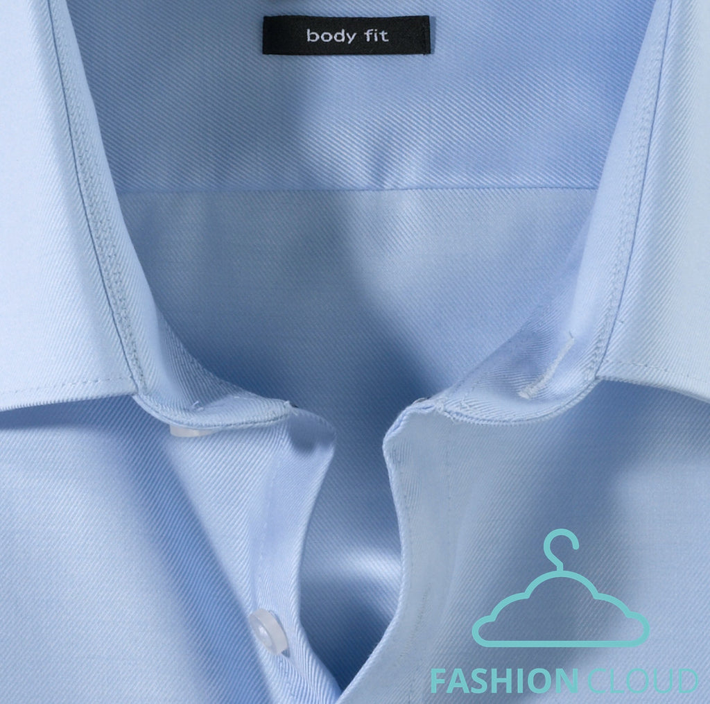 Hemden lange mouw blauw OLYMP