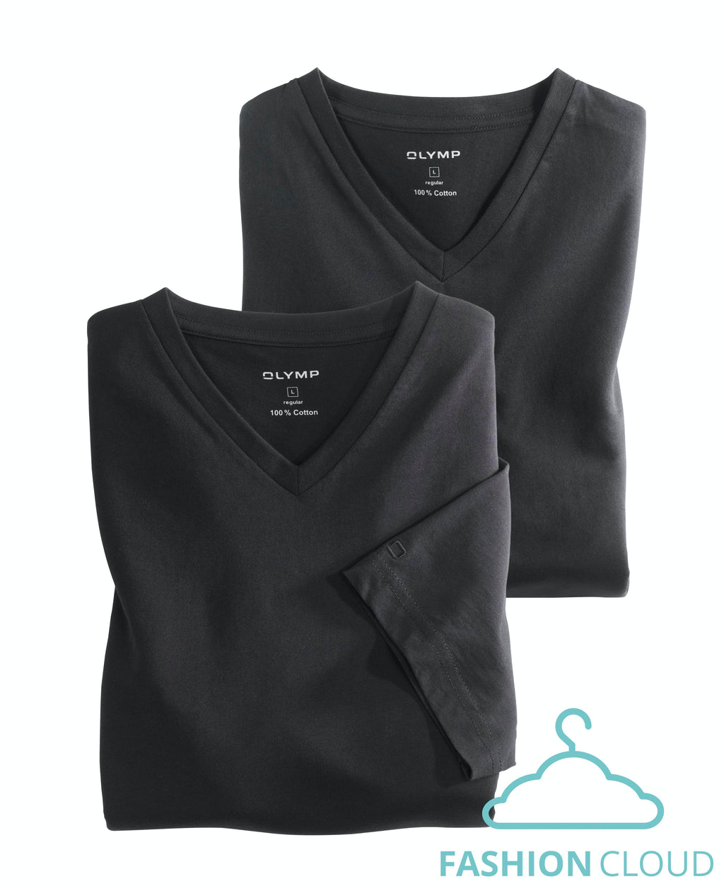 T-shirts korte mouw zwart OLYMP