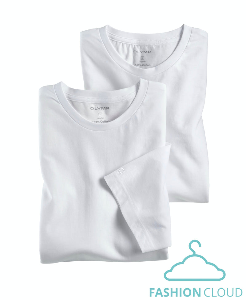 T-shirts korte mouw wit OLYMP