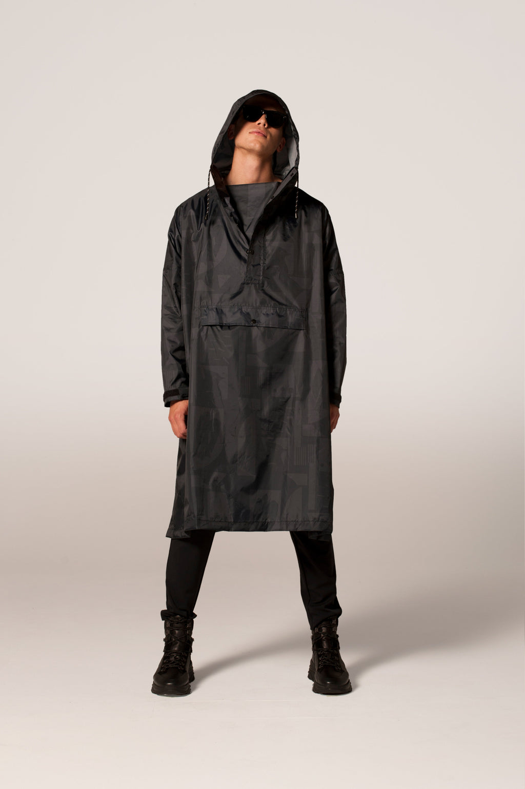 Poncho's zwart RAINKISS