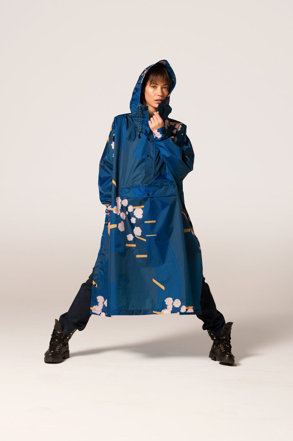 Poncho's blauw RAINKISS