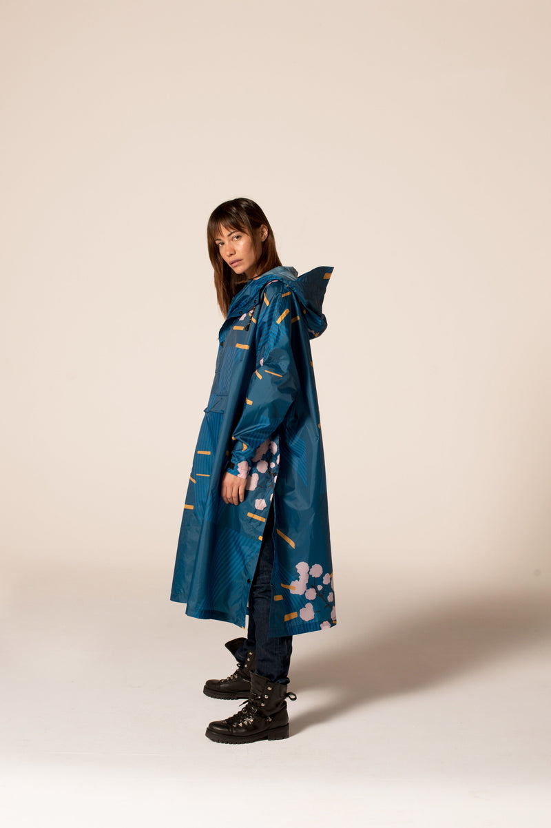 Poncho's blauw RAINKISS