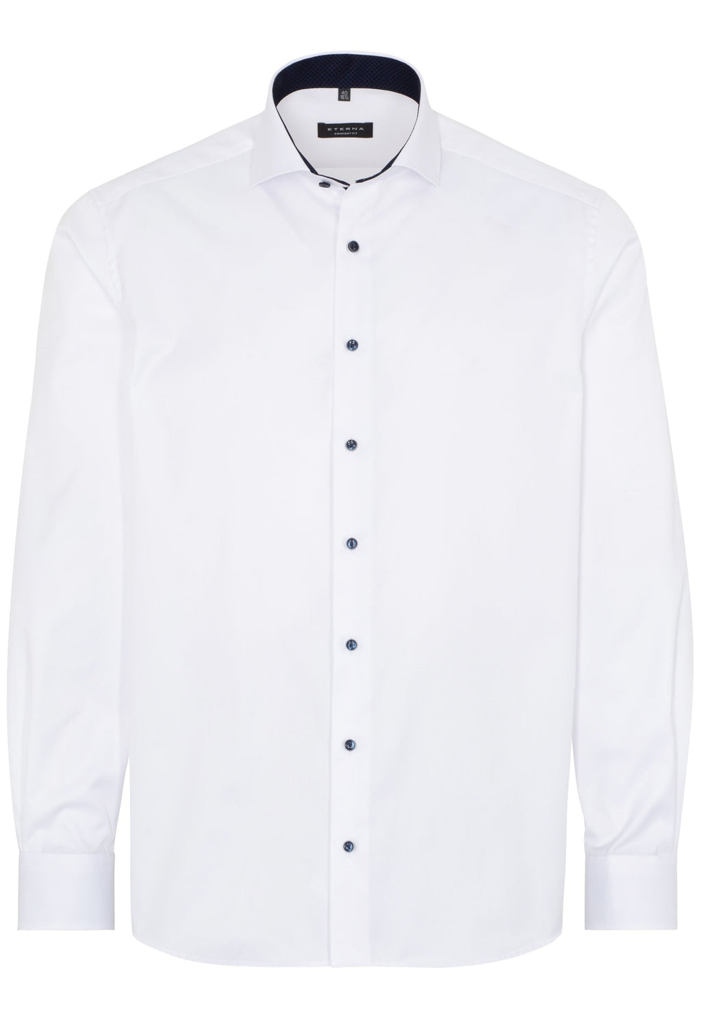 Hemden lange mouw wit ETERNA