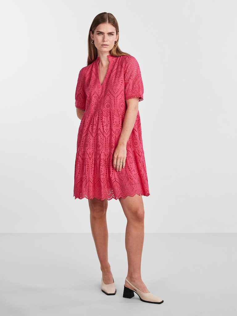 Jurken korte mouw roze Y.A.S