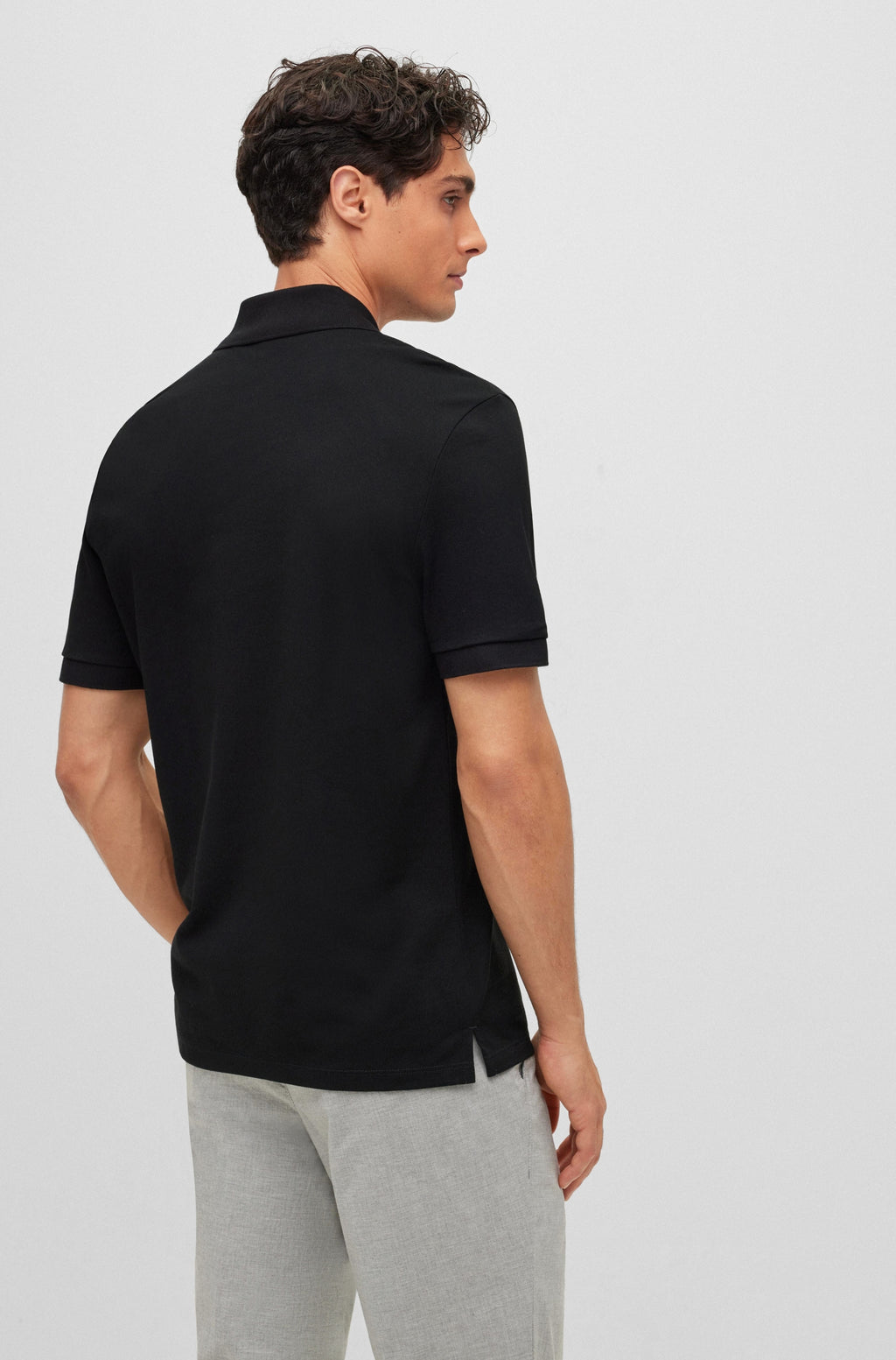 Polo's korte mouw zwart Boss Men Black
