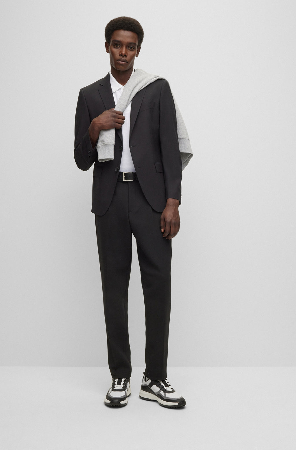 Polo's korte mouw wit Boss Men Black