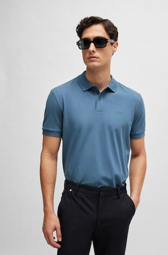 Polo's korte mouw blauw Boss Men Black