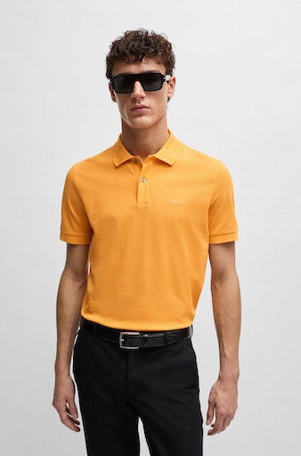 Polo's korte mouw oranje Boss Men Black