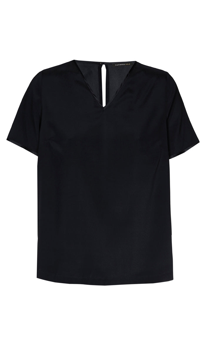 Blouses korte mouw zwart Xandres Gold