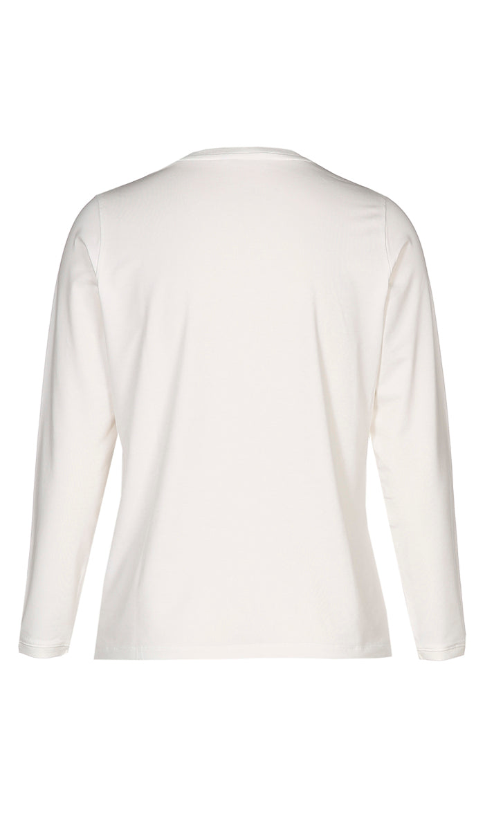 T-shirts lange mouw wit Xandres Gold