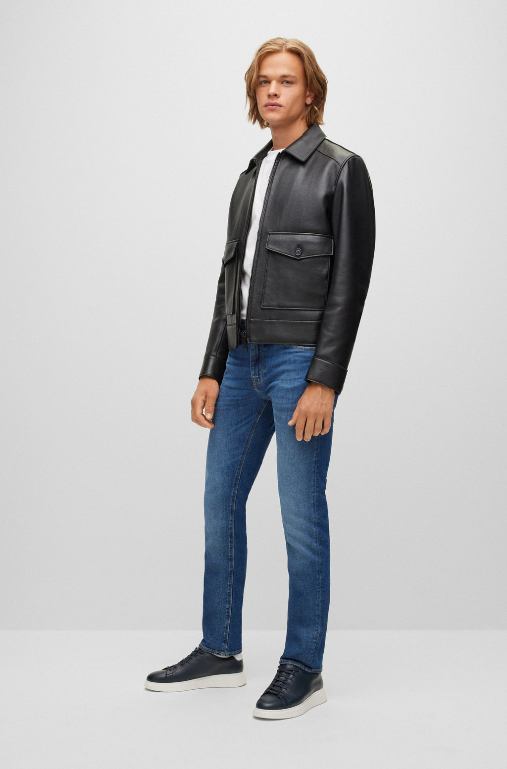 Jeans navy Boss Men Black