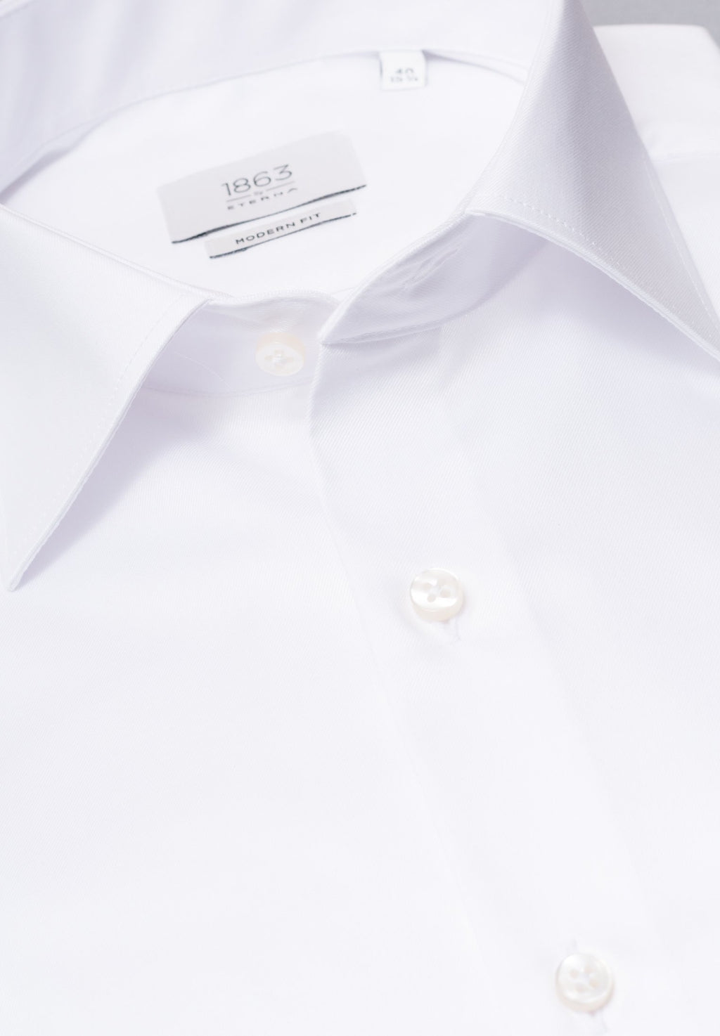 Hemden lange mouw wit ETERNA