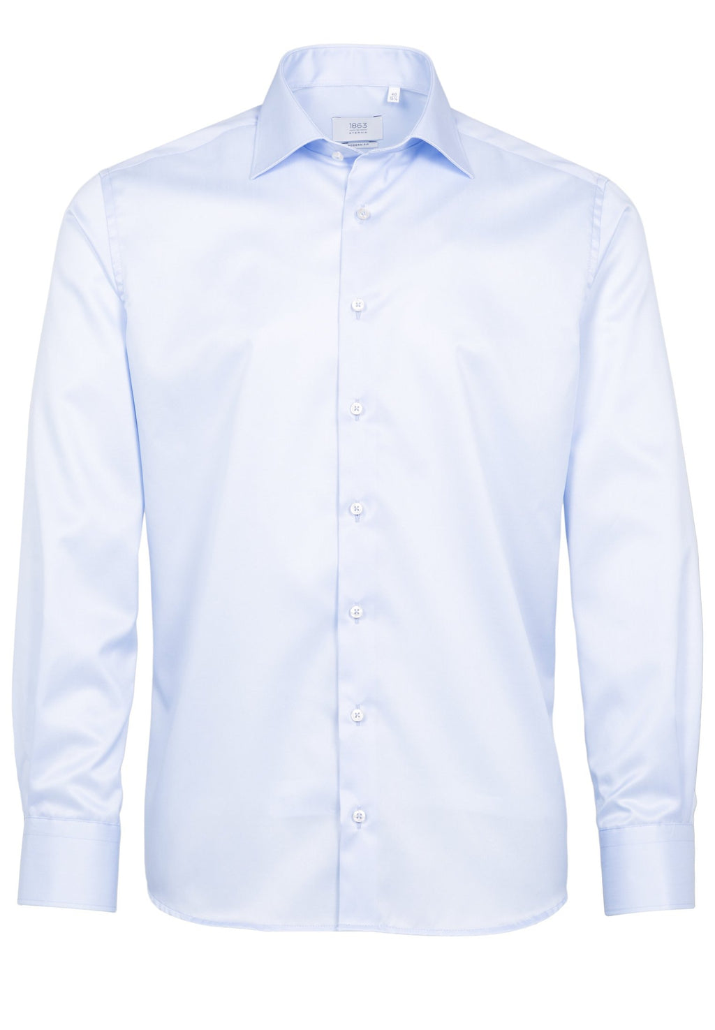 Hemden lange mouw blauw ETERNA