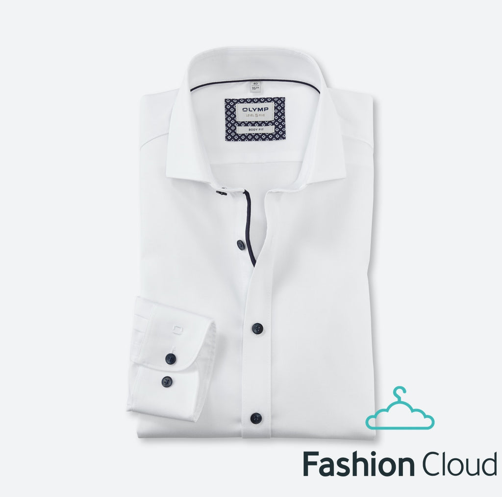 Hemden lange mouw wit OLYMP