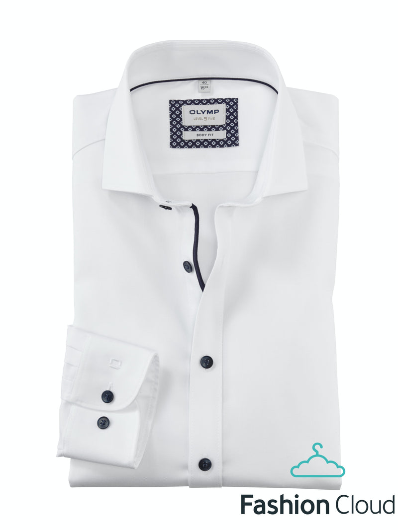 Hemden lange mouw wit OLYMP