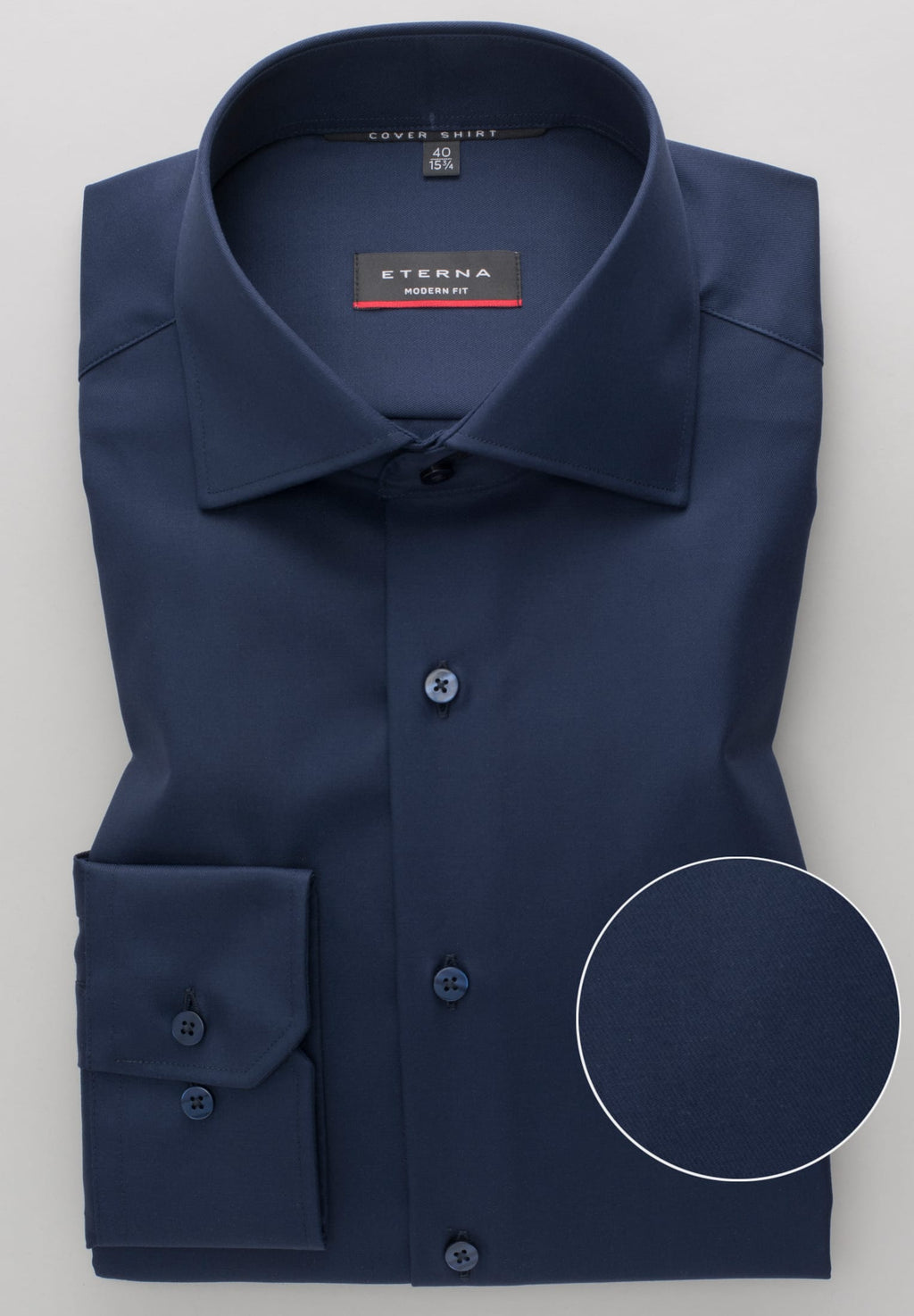 Hemden lange mouw navy ETERNA