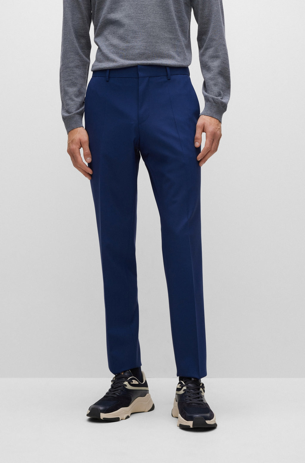 Broeken navy Boss Men Black