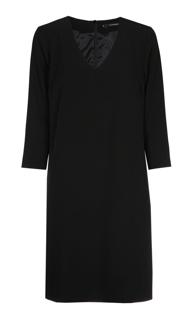 Jurken lange mouw zwart Xandres