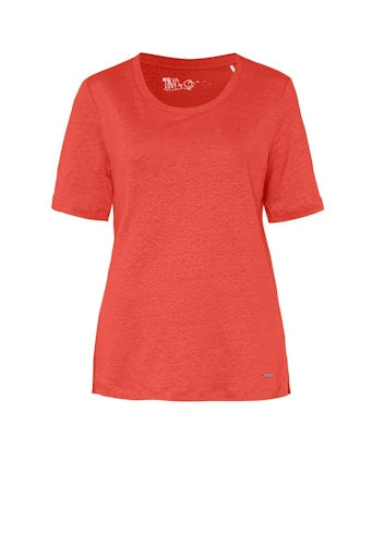 Blouses korte mouw rood TONI