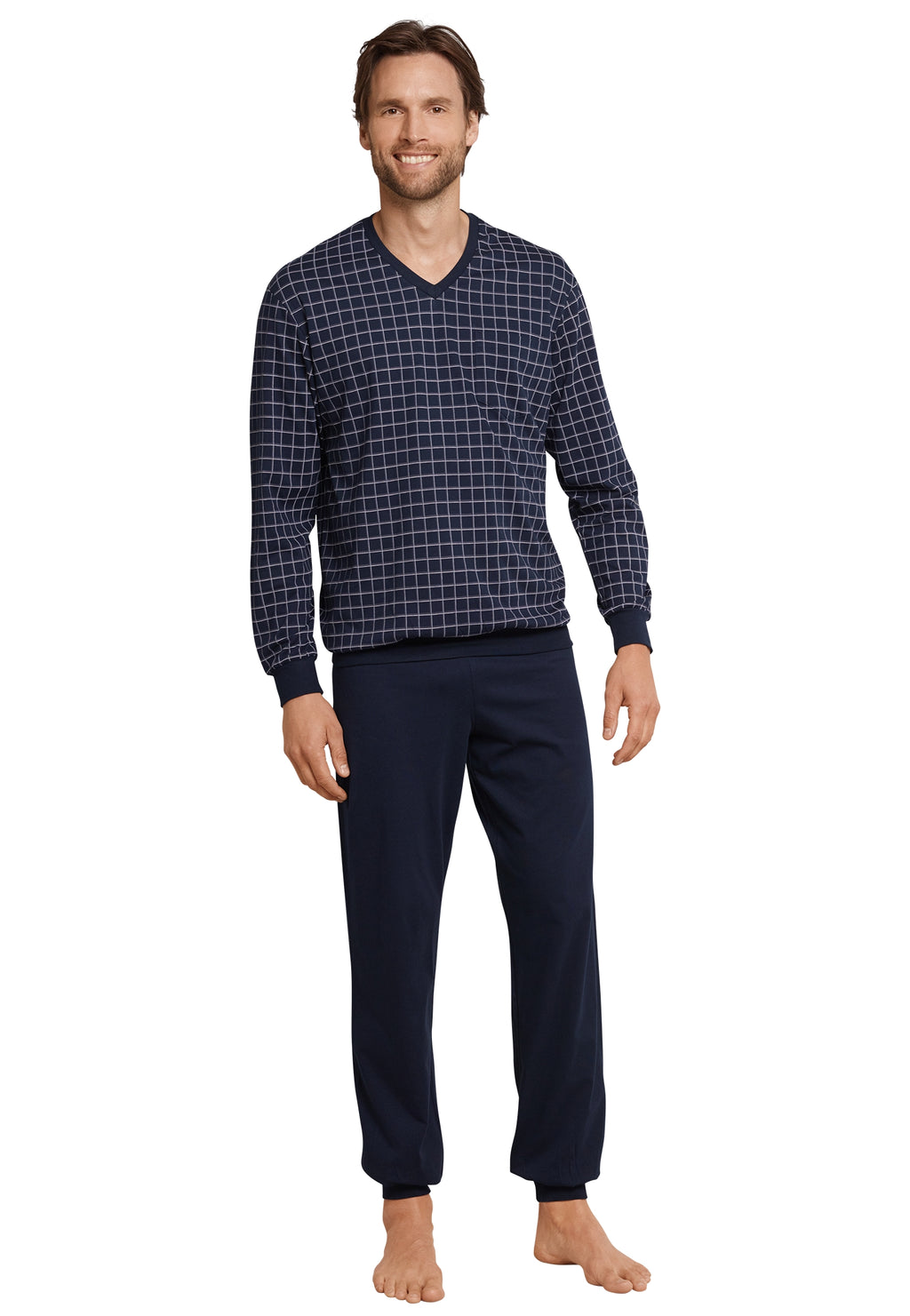 Pyjama's blauw SCHIESSER