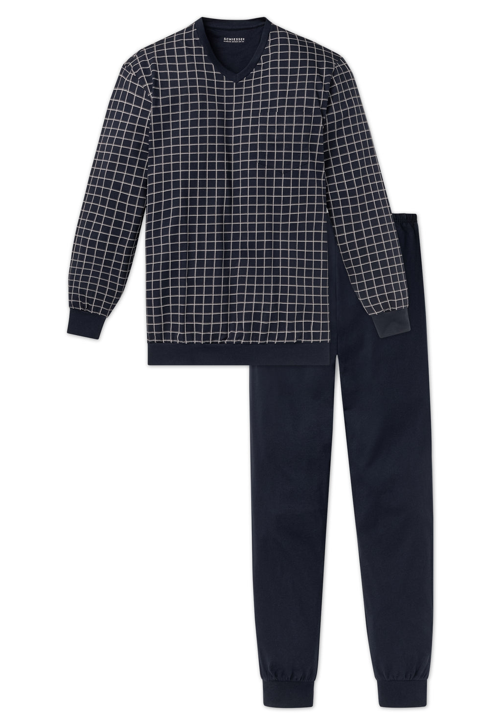 Pyjama's blauw SCHIESSER
