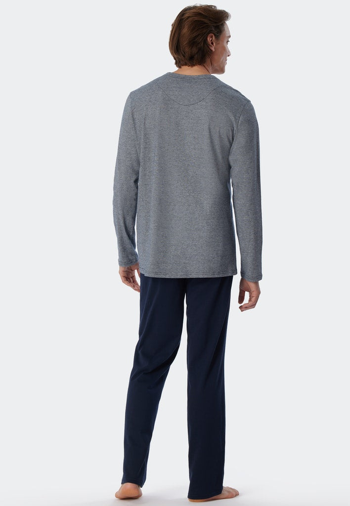 Pyjama's blauw SCHIESSER