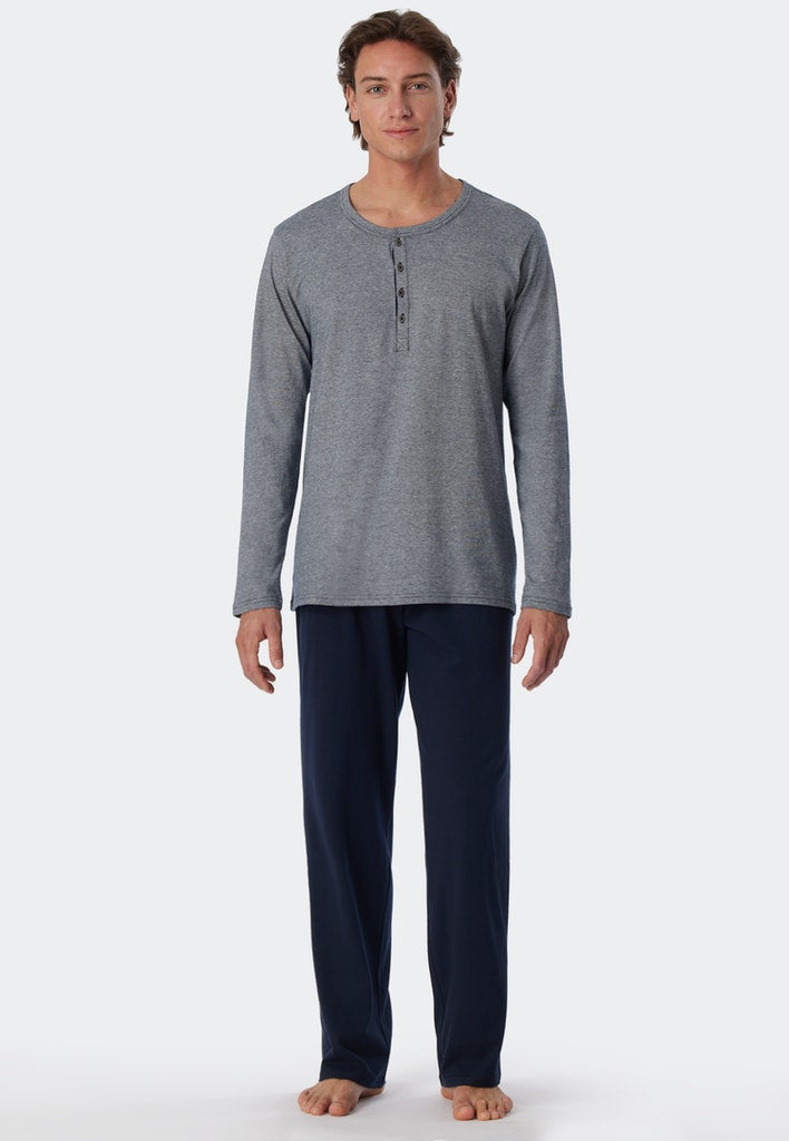 Pyjama's blauw SCHIESSER