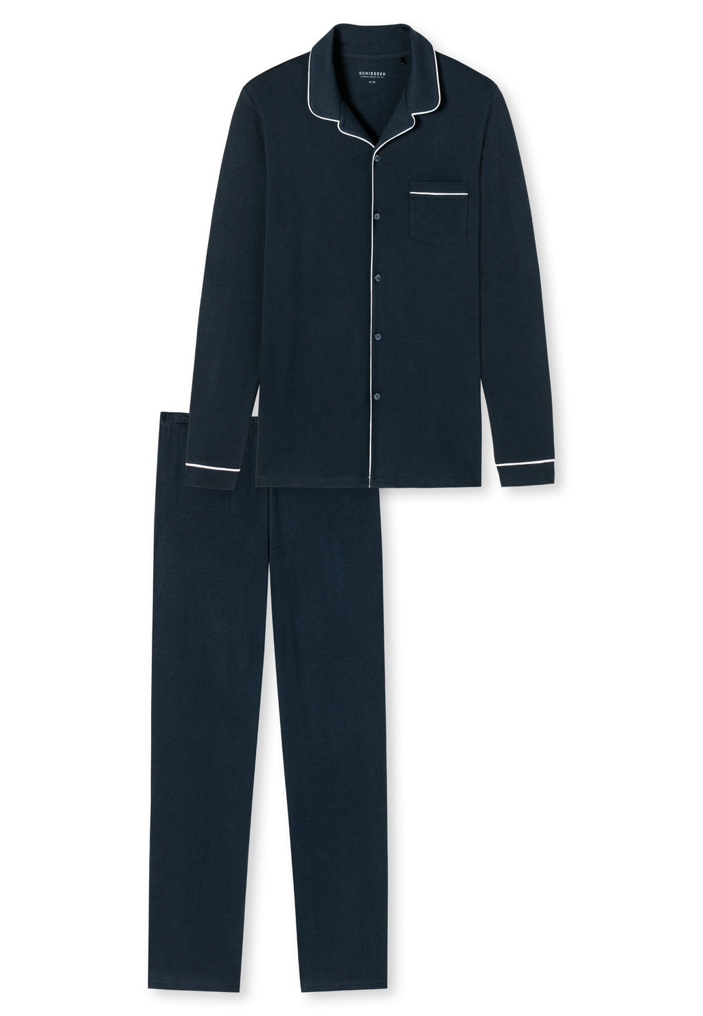 Pyjama's blauw SCHIESSER