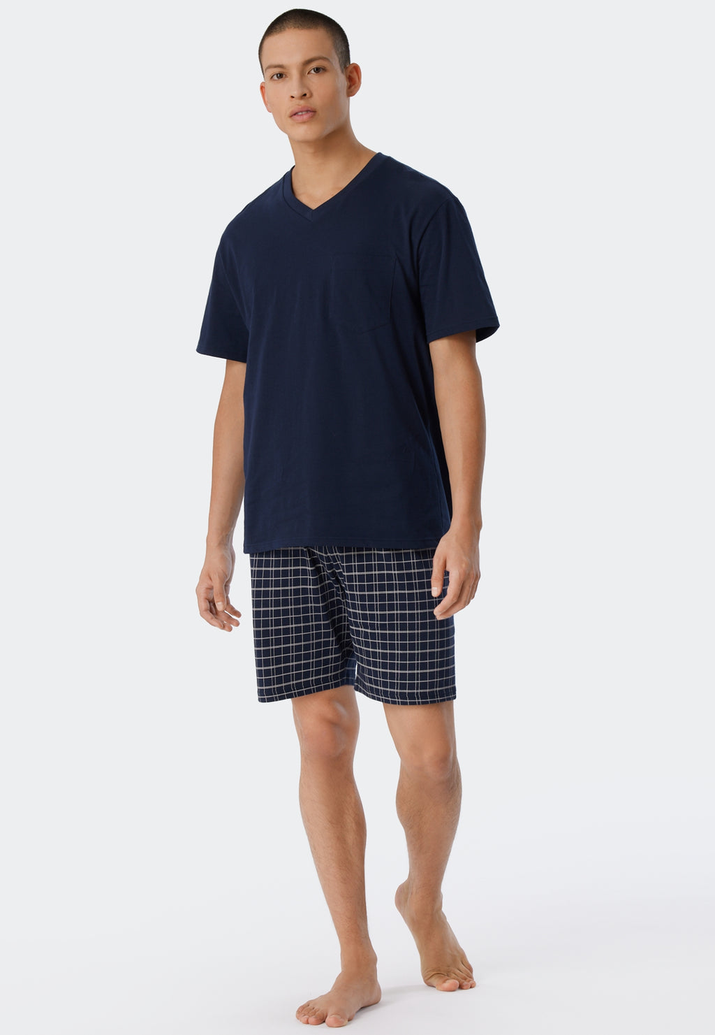 Pyjama's blauw SCHIESSER