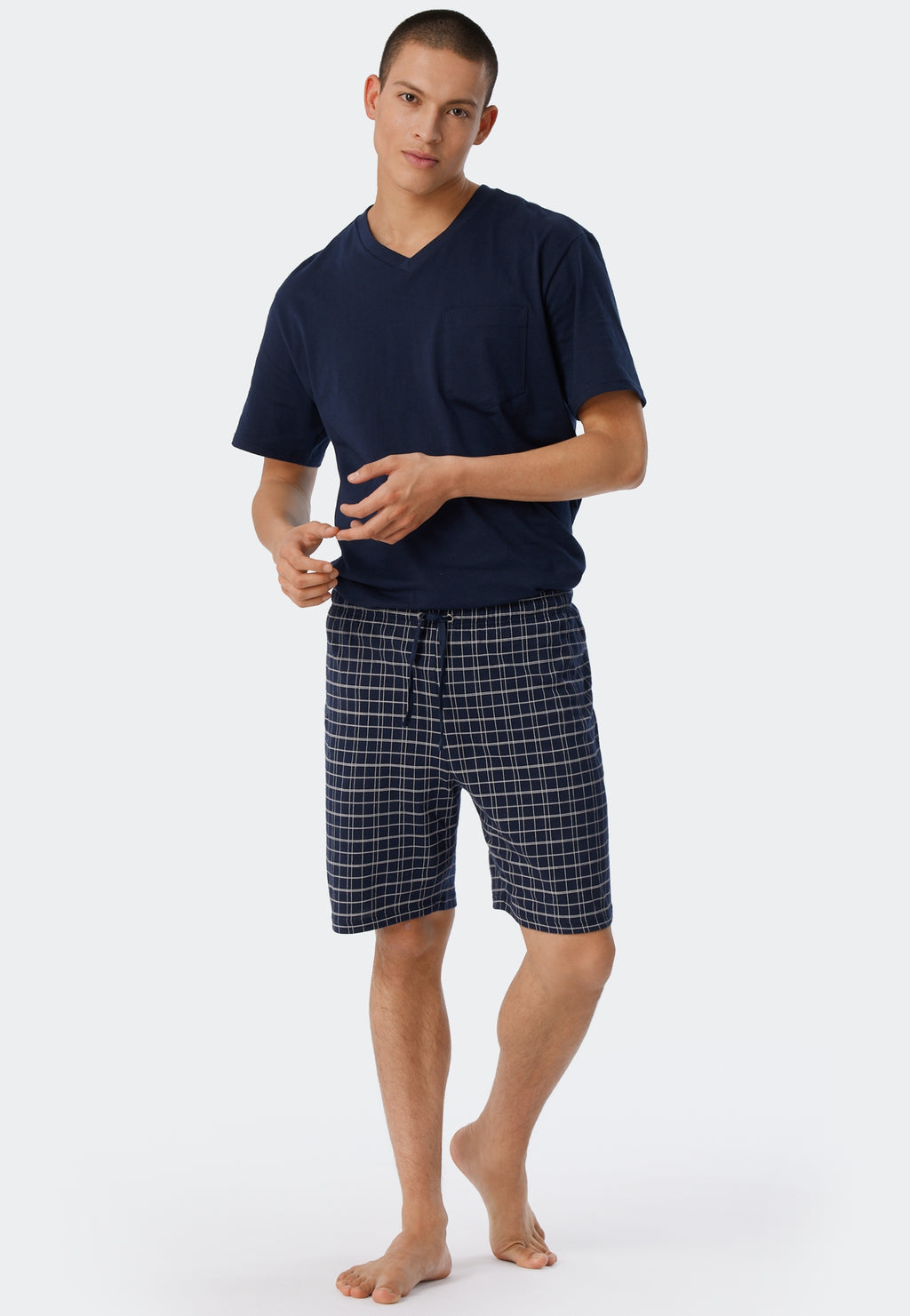 Pyjama's blauw SCHIESSER