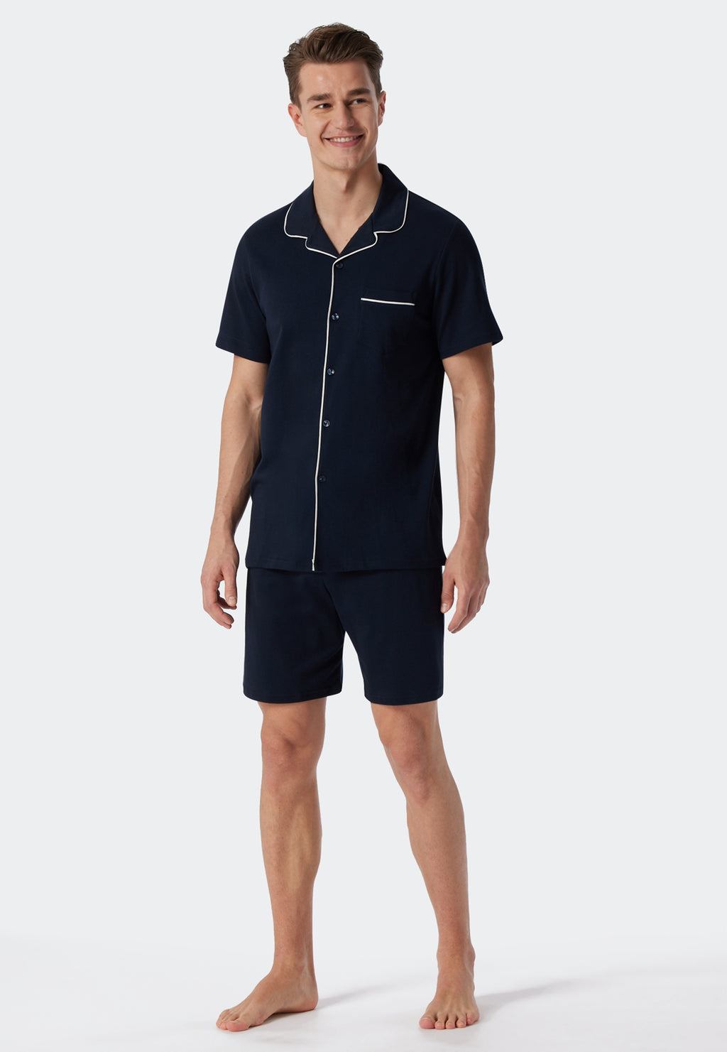 Pyjama's blauw SCHIESSER