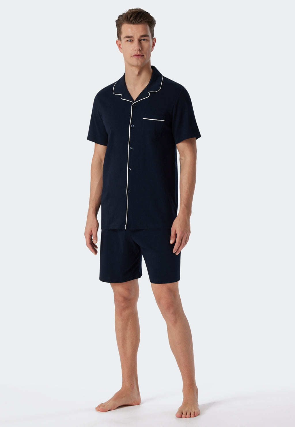 Pyjama's blauw SCHIESSER