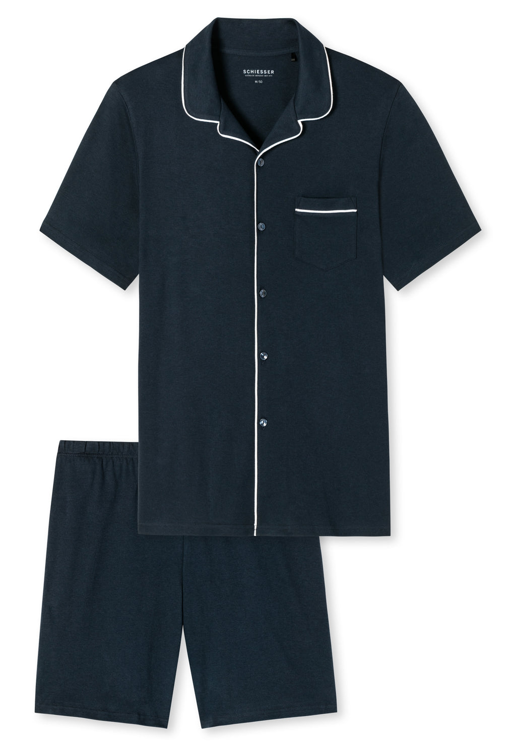 Pyjama's blauw SCHIESSER