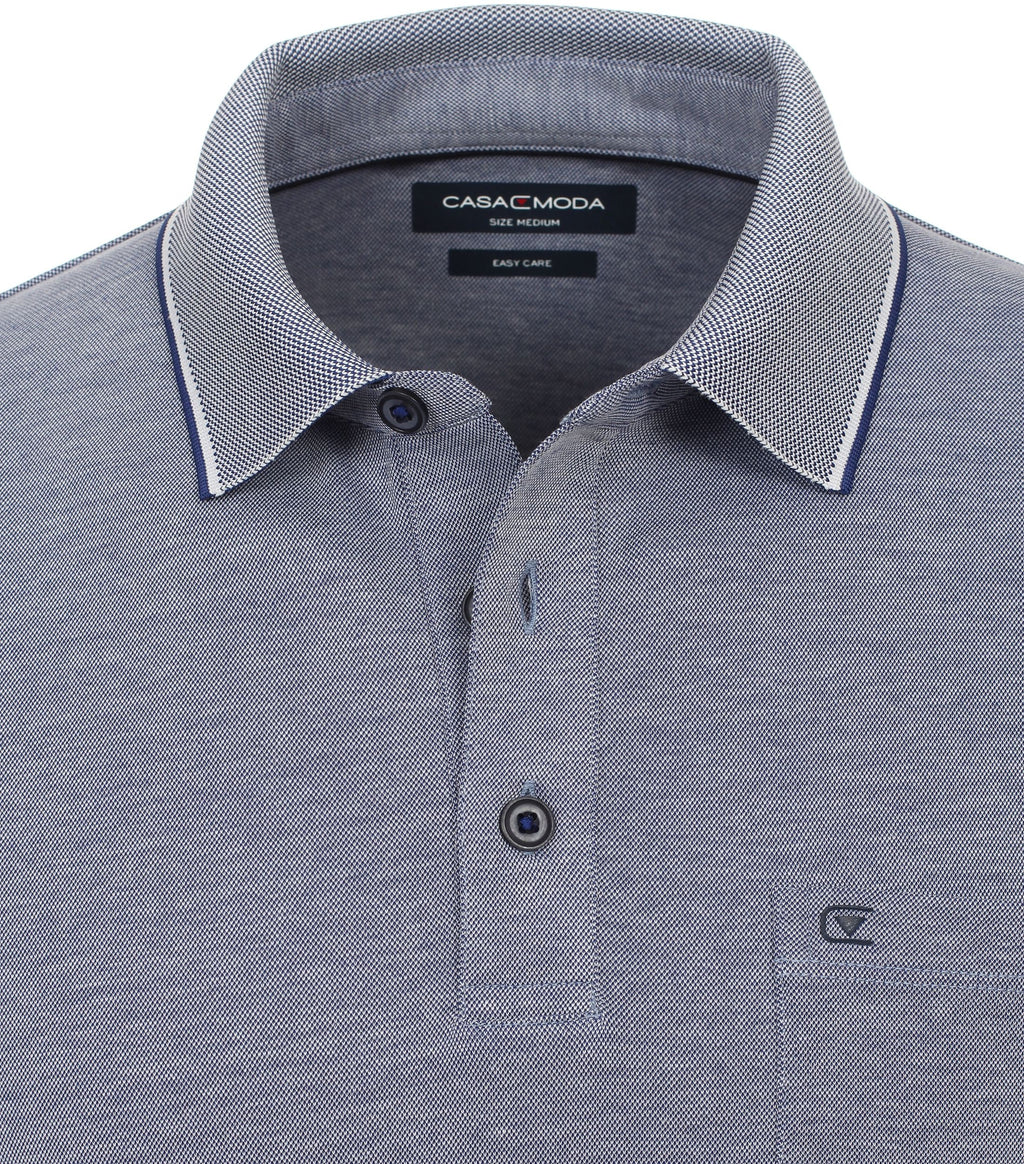 Polo's lange mouw blauw Casa Moda