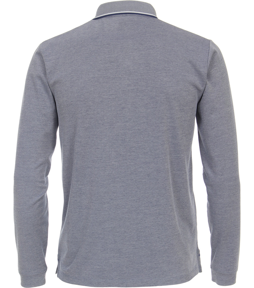 Polo's lange mouw blauw Casa Moda