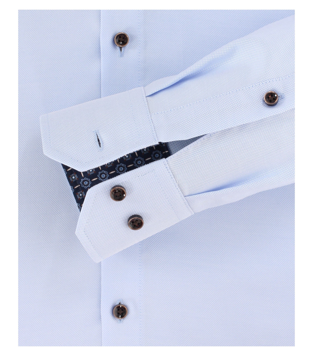 Hemden lange mouw blauw VENTI