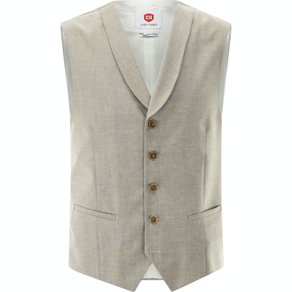 Kostuumgilets beige CLUB of GENTS