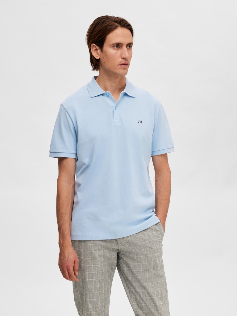 Polo's korte mouw blauw Selected HOMME